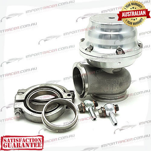 44MM V BAND WASTEGATE SILVER 14PSI TiAL STYLE V44 Air Cooled 1 Year Warranty